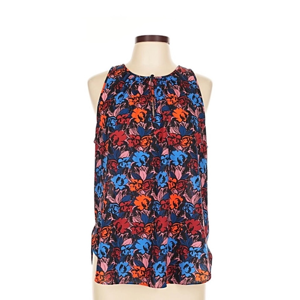 J. Crew Multicolor Floral Tank Top